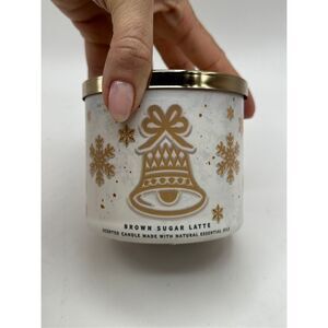 Bath & Body Works Brown Sugar Latte 3 wick candle NEW